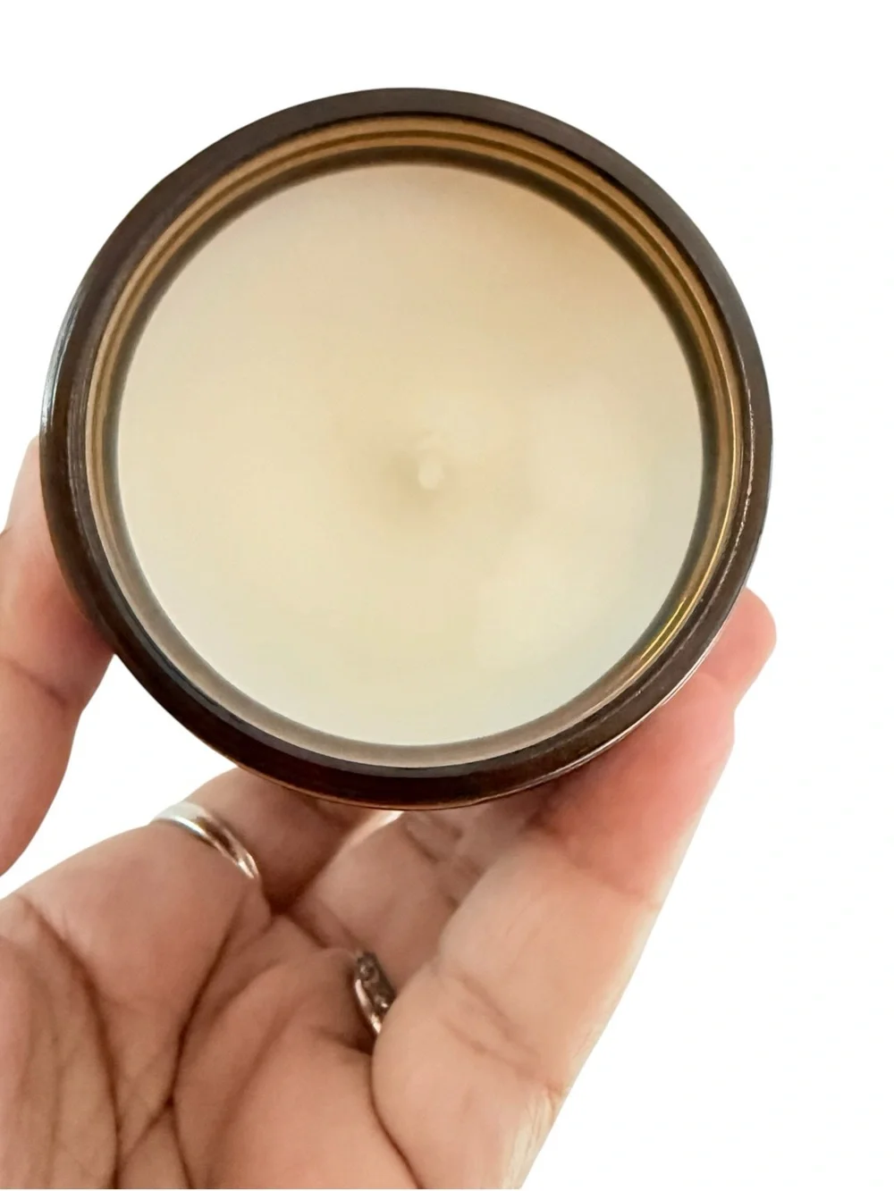 Leoben Company Amber & Apple Scented Candle — Pink Floral Label